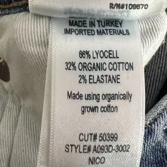 AGOLDE - Nico High Rise Slim Fit Jeans in Rooted Size 24 - Picture 8 of 8